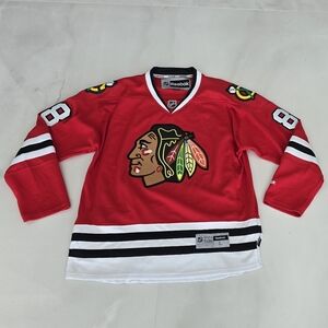 Chicago Blackhawks Patrick Kane Hockey Jersey - Red, Black and White - Large
